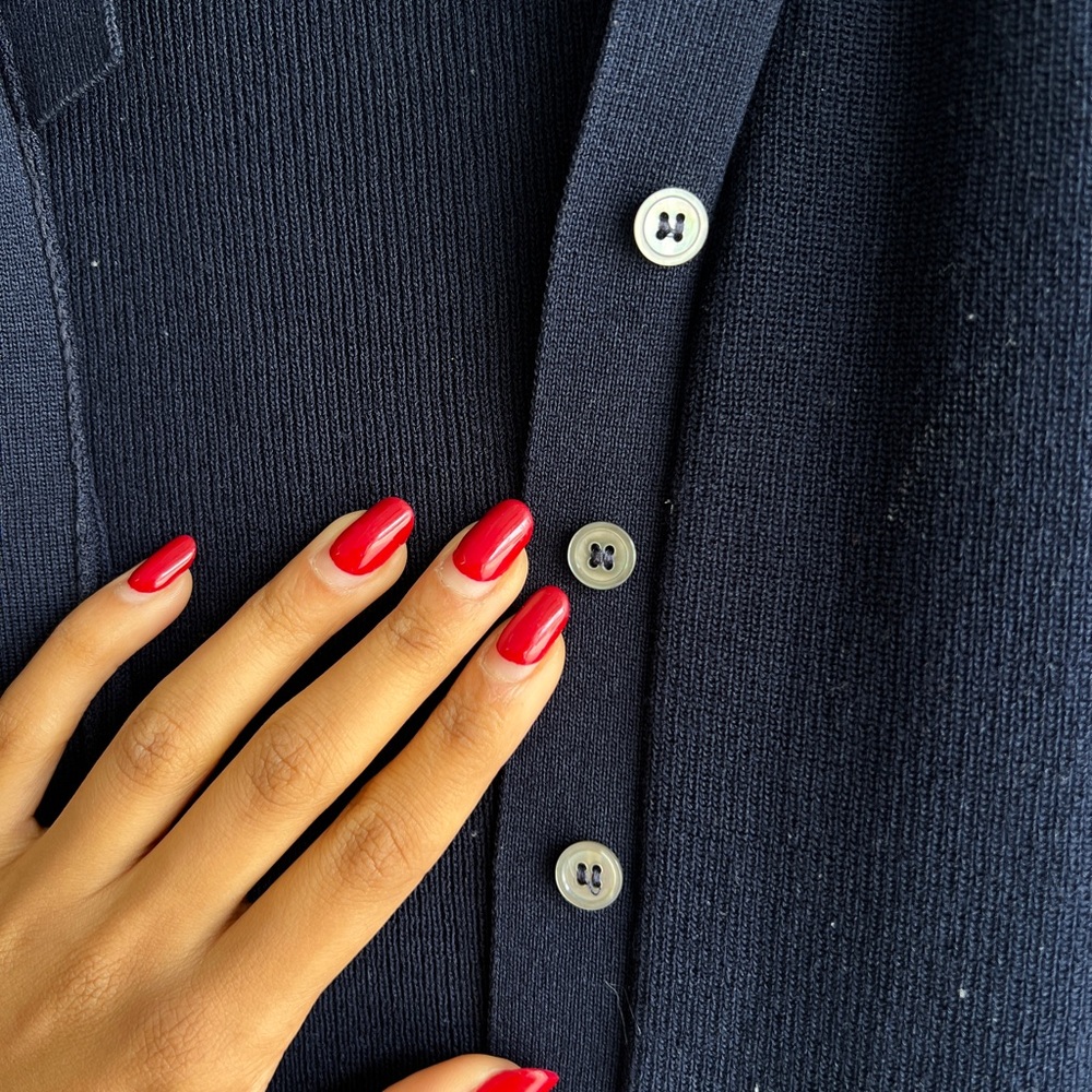 Zara Navy Sleeveless Top - Picture 3 of 5